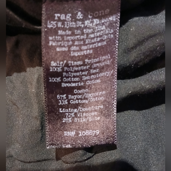 🎈Rag & Bone🎈BUY 1 GET 1 FREE💥 Black Jacquard Shorts Sz 4 - Picture 3 of 13